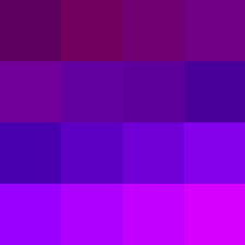 Abstract purple gradient mosaic of square tiles forming a geometric background